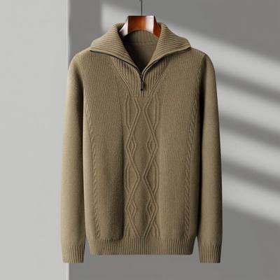 Taranto Merino Wool Zip Sweater