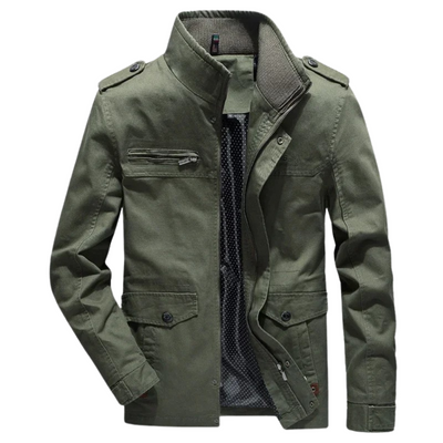 Elegant Cotton Cargo Jacket