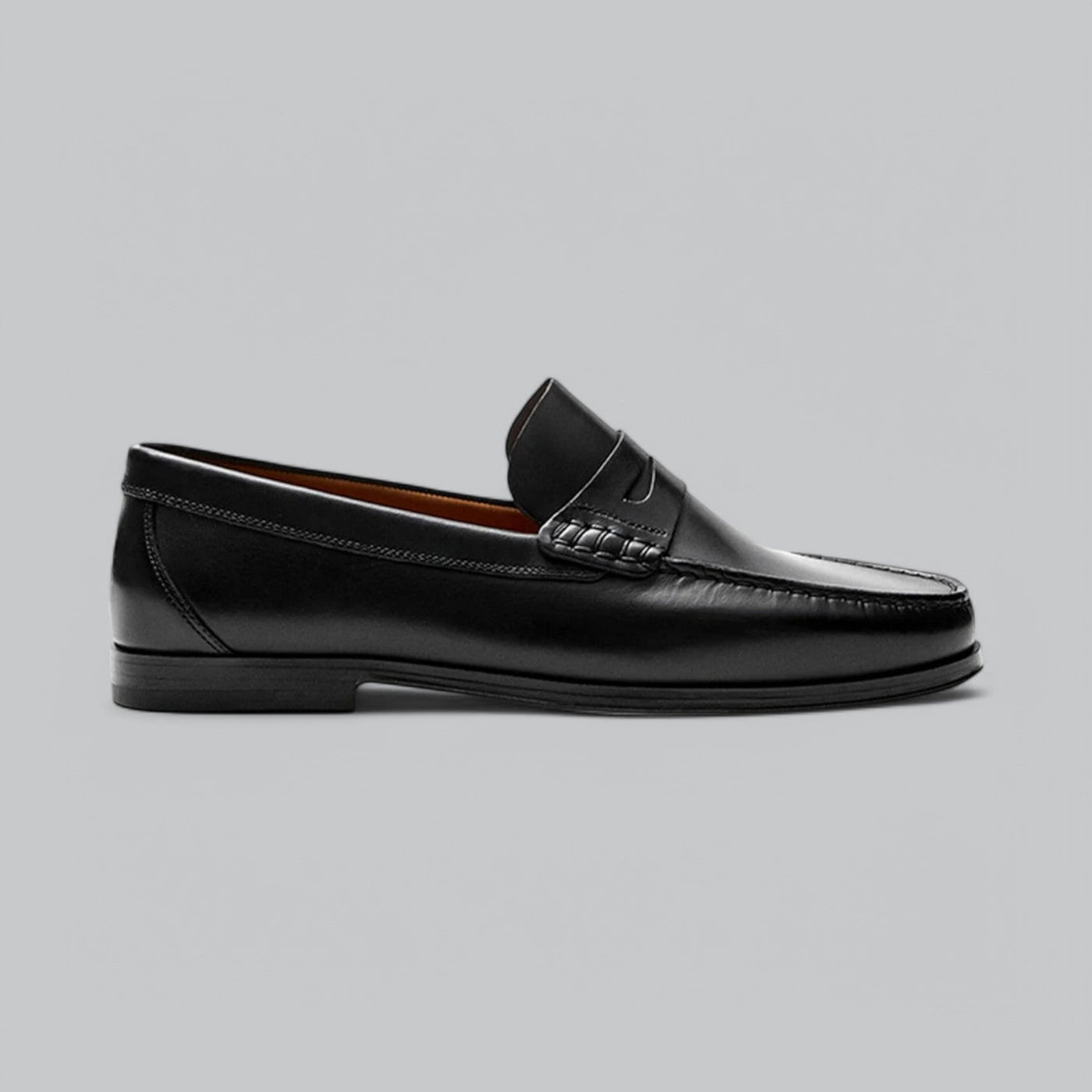 Chic Leather Penny Loafers