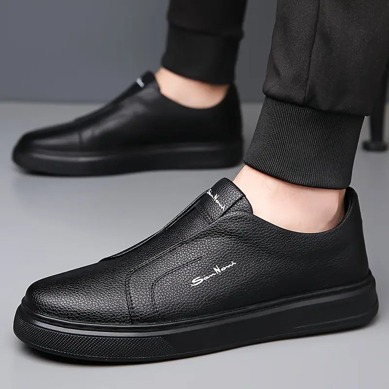 Leather Slip-On Shoes