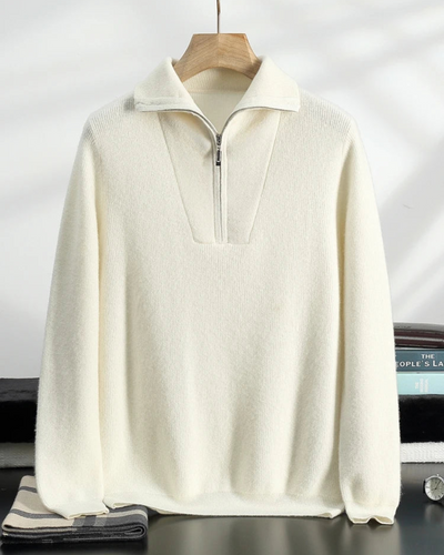 Portofino Cashmere Half Zip Sweater