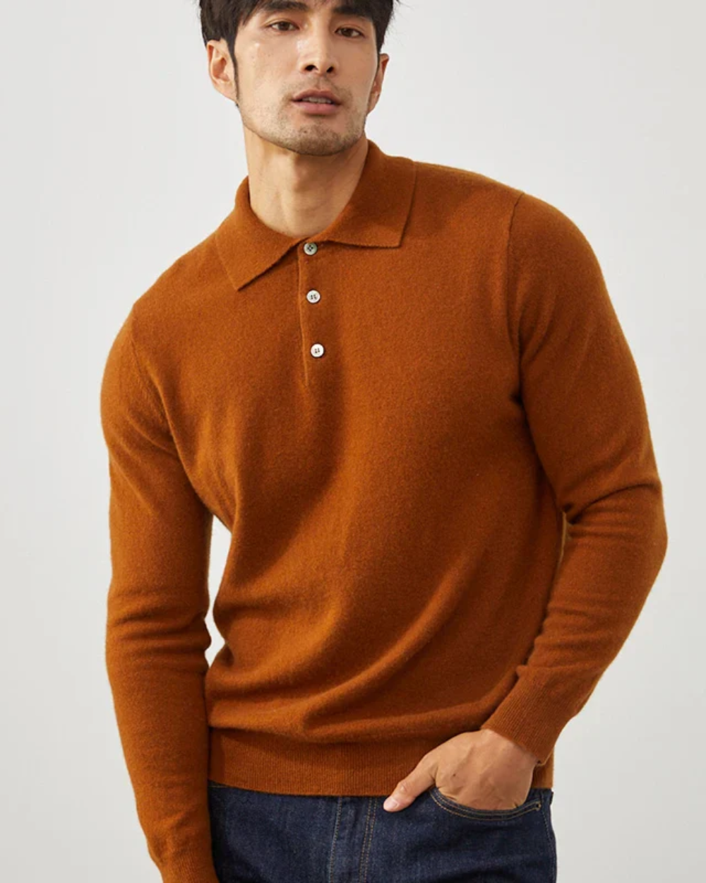 Ponza Cashmere Polo Sweater