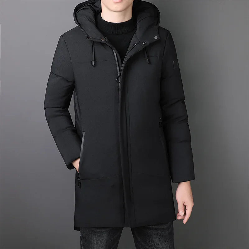 Elegant Long Men's Jacket