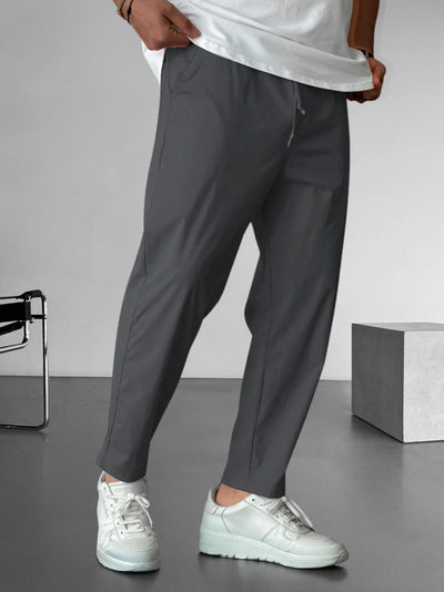 Elegant Tapered Drawstring Pants