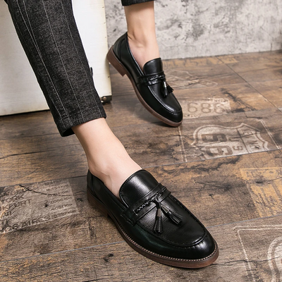Leather Tassel Loafers