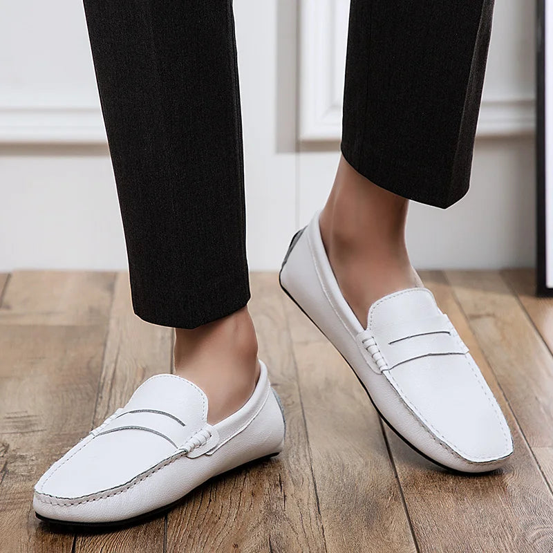 Casual Leather Summer Loafers