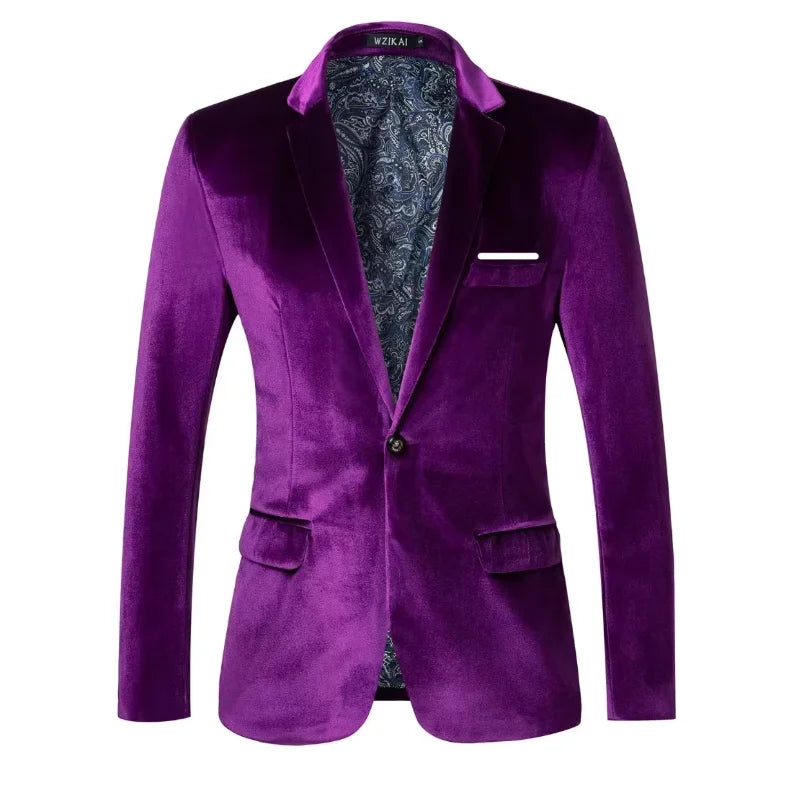 Elegant Velvet Blazer