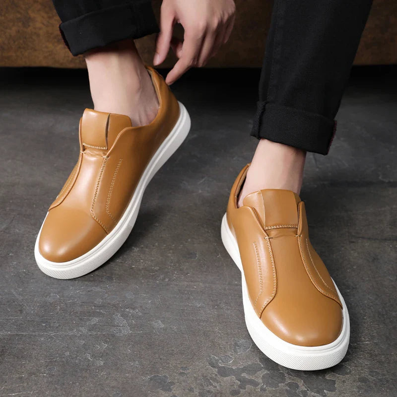 Casual Leather Slip-On Shoes