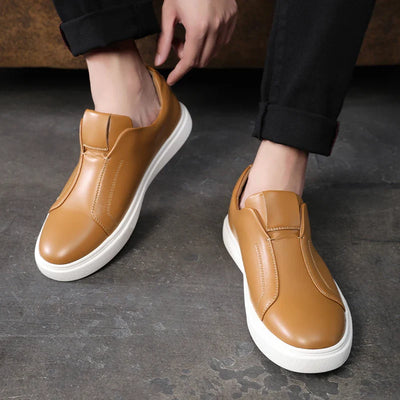 Casual Leather Slip-On Shoes