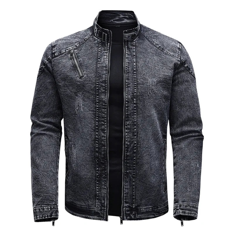 Denim Motorcycle Jacket