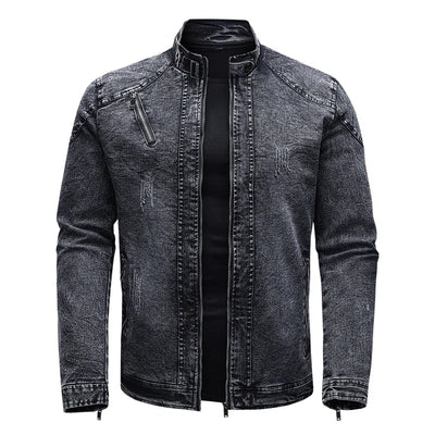 Denim Motorcycle Jacket