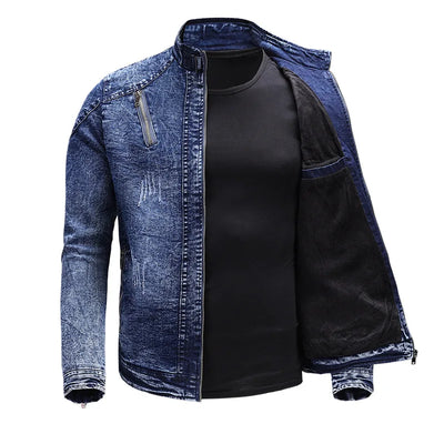Denim Motorcycle Jacket