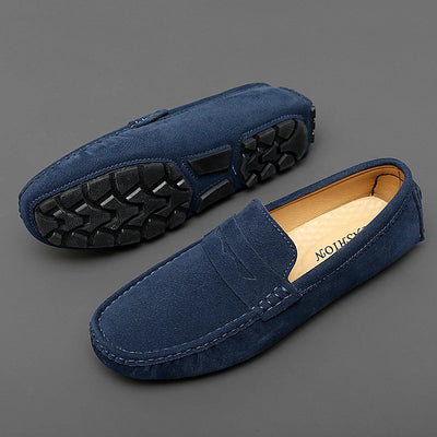 Suede Boat Loafers