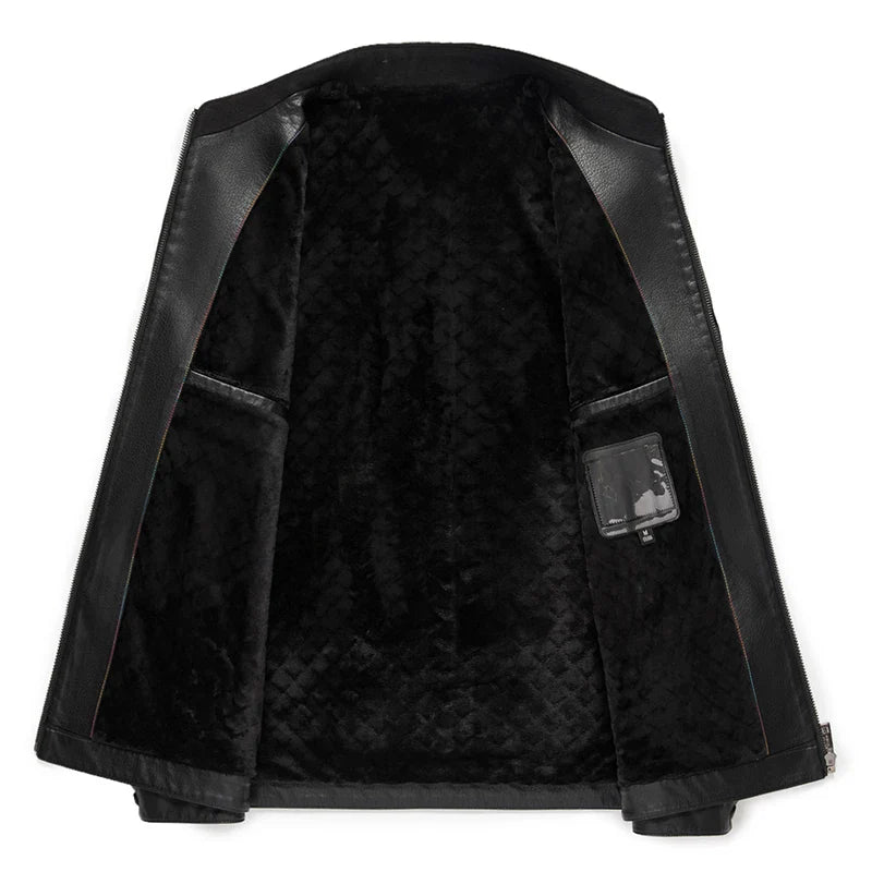 Elegant Leather Men's Jacket