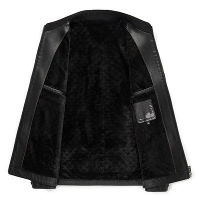 Elegant Leather Men's Jacket