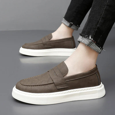 Chic Leather Slip-on Shoes
