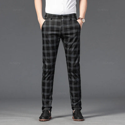 Elegant Plaid Pants