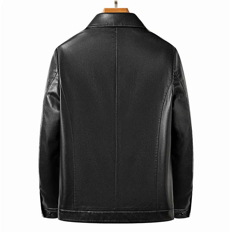 Elegant Leather Men's Jacket