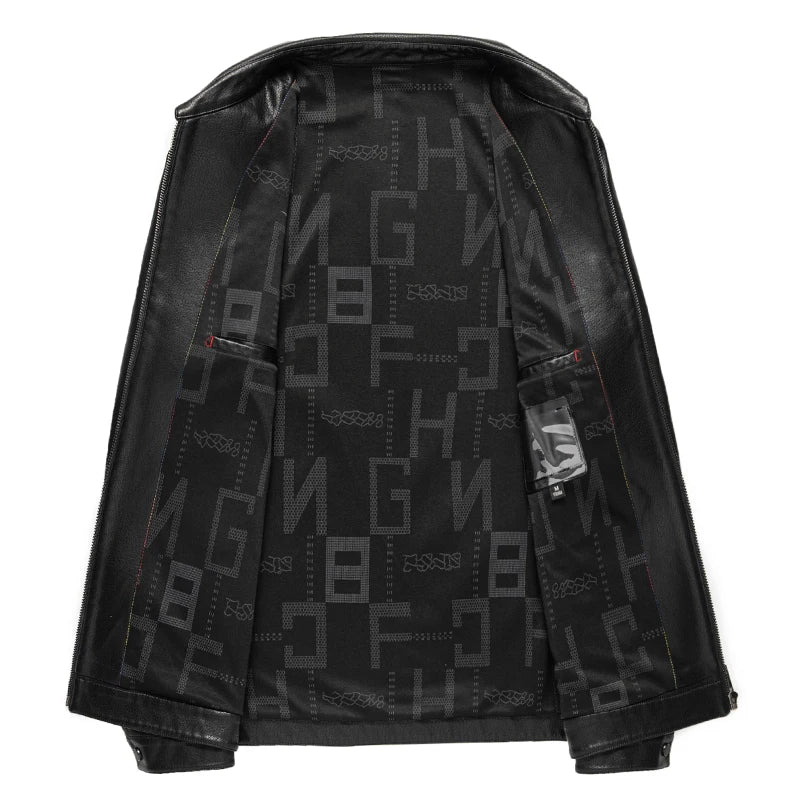 Elegant Leather Men's Jacket