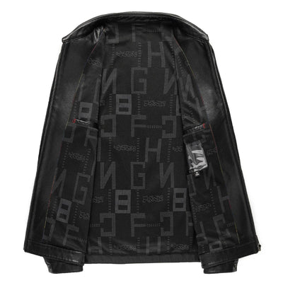 Elegant Leather Men's Jacket