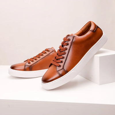 Genuine Leather Sneakers