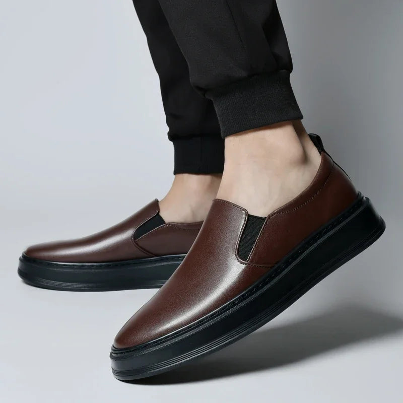 Leather Slip-On Shoes