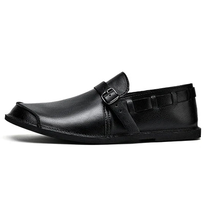 Buckled Leather Loafers