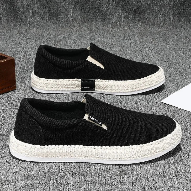 Elegant Canvas Slip-On Shoes