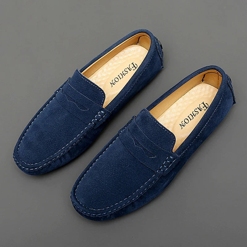 Suede Boat Loafers