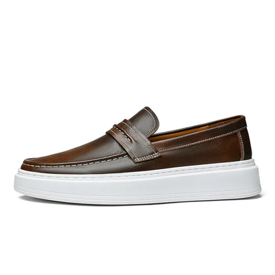 Slip-On Leather Boat Shoes