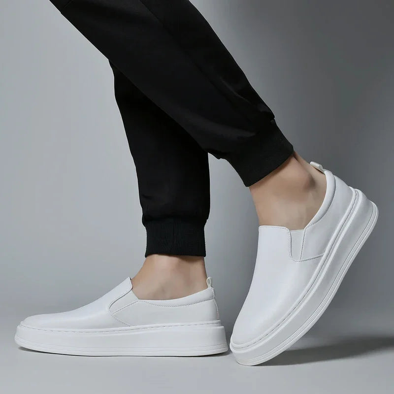 Leather Slip-On Shoes