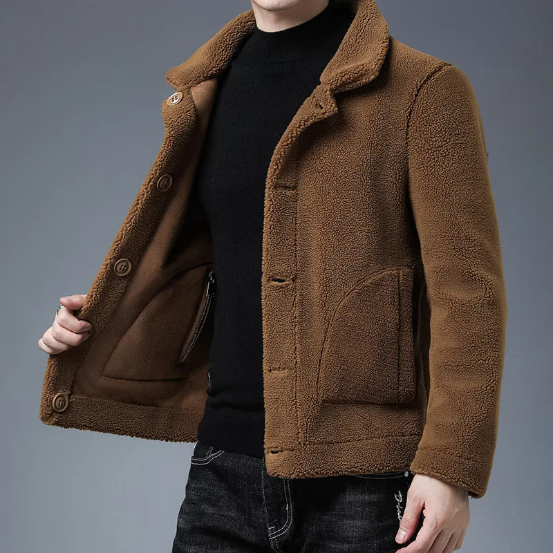 Wool Lined Plush Jacket