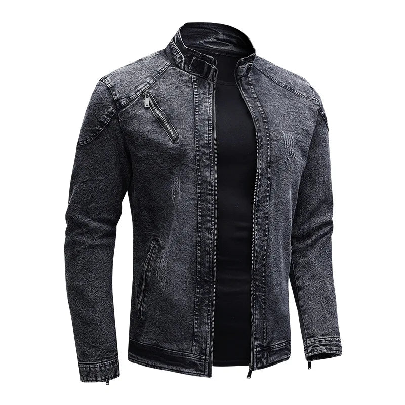 Denim Motorcycle Jacket