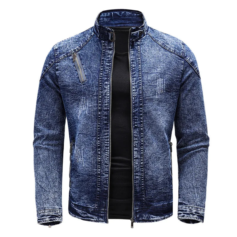 Denim Motorcycle Jacket