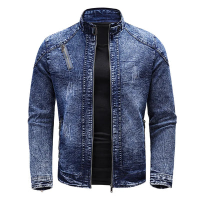 Denim Motorcycle Jacket