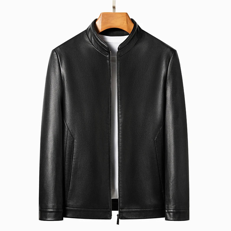 Elegant Leather Men's Jacket
