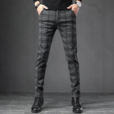 Plaid Casual Pants