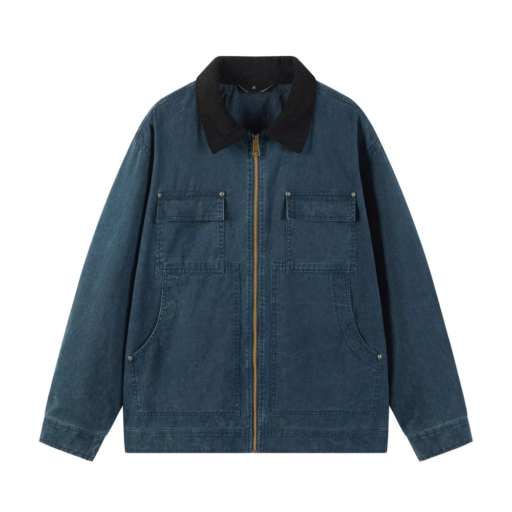 Elegant Cotton Denim Jacket