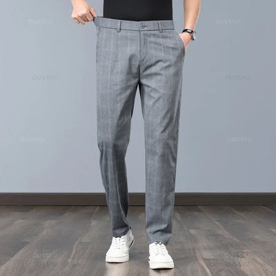 Plaid Stretch Pants