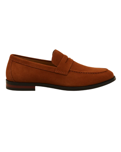 Old Money Suede Penny Loafers
