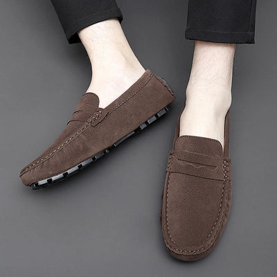 Suede Boat Loafers