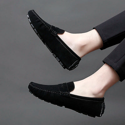 Suede Boat Loafers
