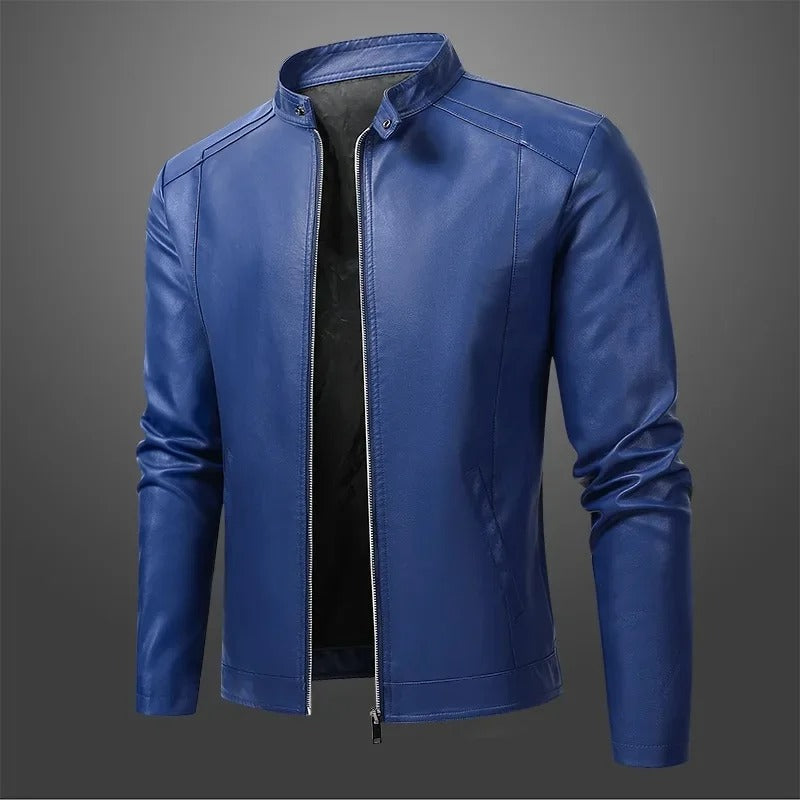 Elegant Men's Biker Leather Jacket