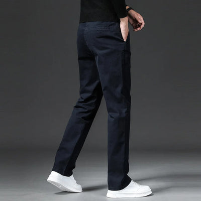Straight Fit Cotton Pants