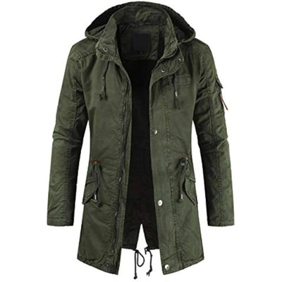 Long Cargo Parka Jacket