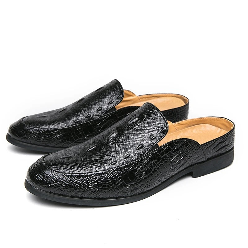 Elegant Crocodile Print Dress Shoes