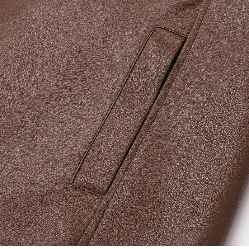 Vintage Fleece Lined Leather Jacket