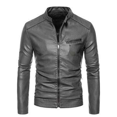 Plush Lined Leather Jacket