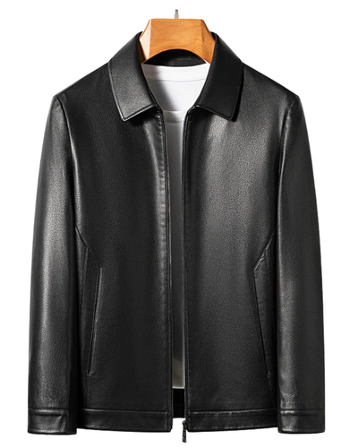 Elegant Leather Men's Jacket