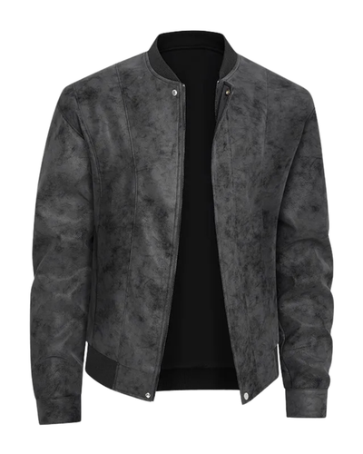 Suede Bomber Jacket